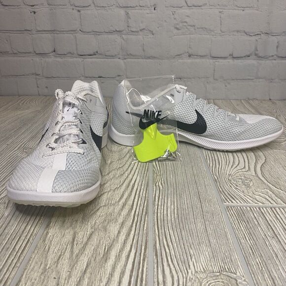Nike Zoom Rival Distance Track Shoes Men’s 8 White Gray DC8725-100 Spikes New - Picture 2 of 8